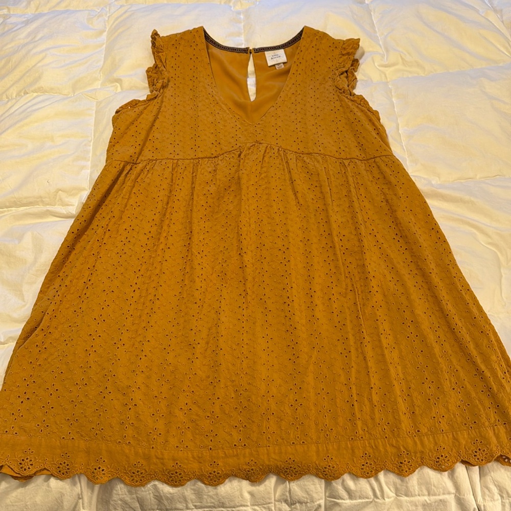 Knox Rose Mustard Eyelet Dress